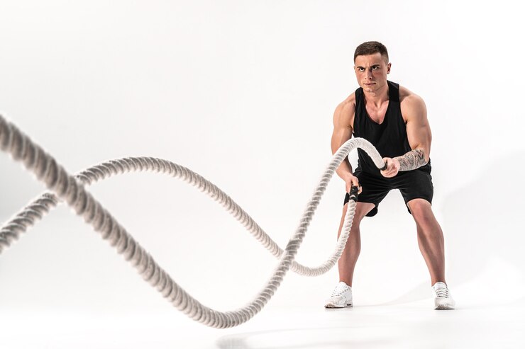 attractive-muscular-man-working-out-with